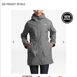 The North Face, knee length, all-weather coat
